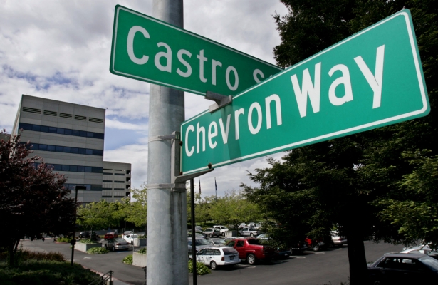 Chevron sign 